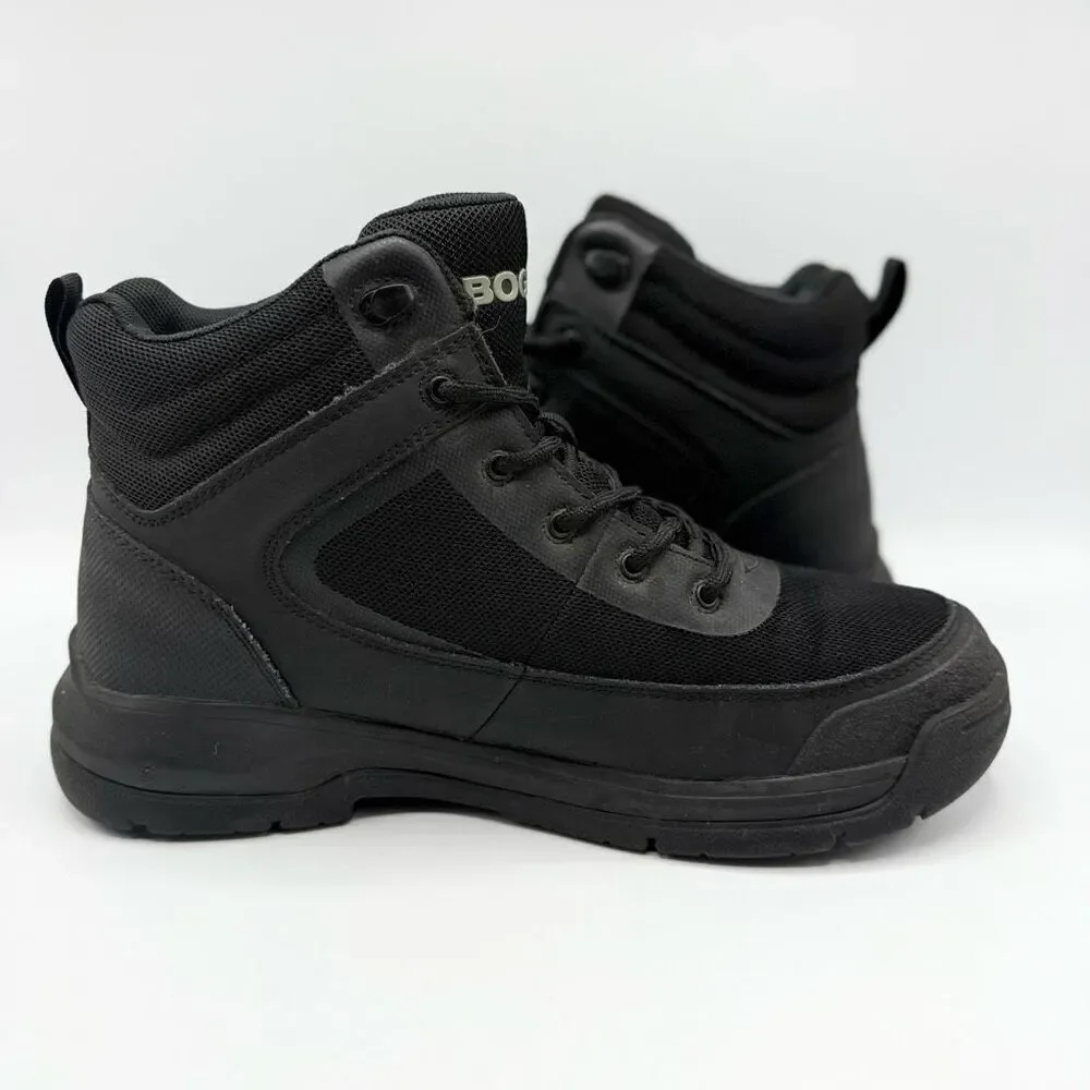 Bogs Shale Mid Glacialgrip WP Black Work Boots - Men’s US 9 / EU 42